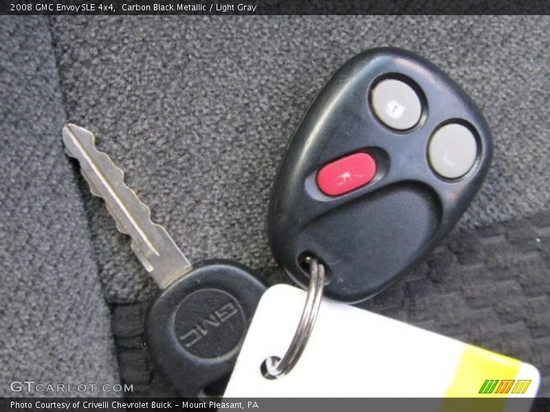 Carbon Black Metallic / Light Gray 2008 GMC Envoy SLE 4x4