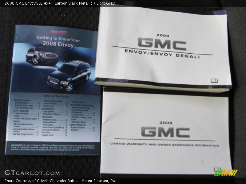 Carbon Black Metallic / Light Gray 2008 GMC Envoy SLE 4x4