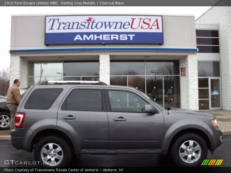 Sterling Grey Metallic / Charcoal Black 2010 Ford Escape Limited 4WD