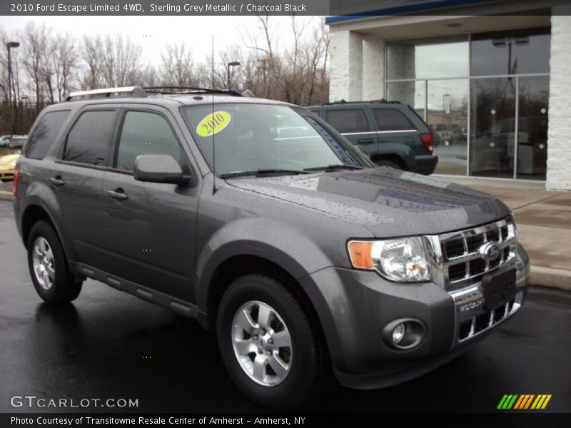 Sterling Grey Metallic / Charcoal Black 2010 Ford Escape Limited 4WD