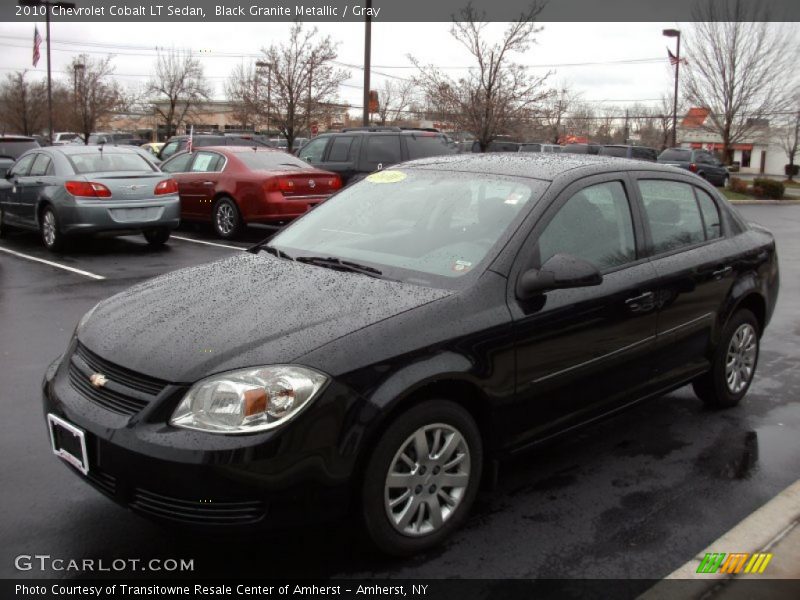 Black Granite Metallic / Gray 2010 Chevrolet Cobalt LT Sedan