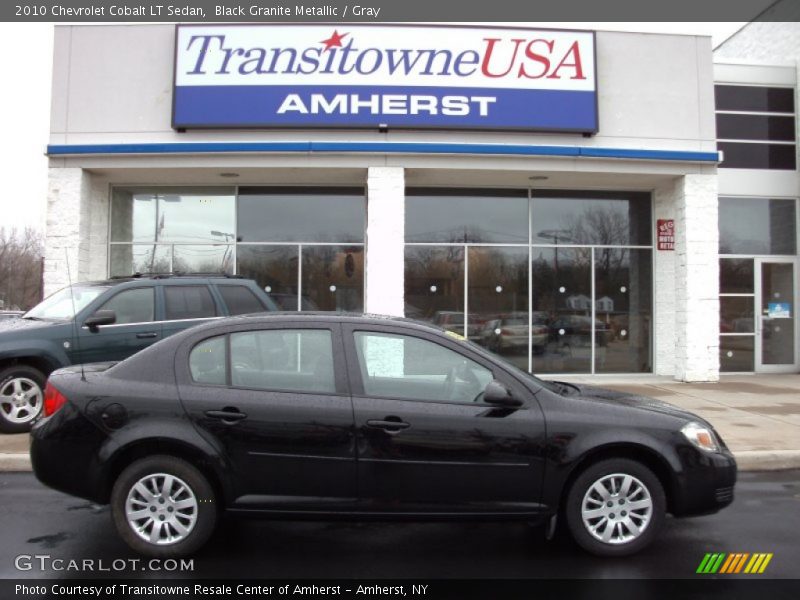 Black Granite Metallic / Gray 2010 Chevrolet Cobalt LT Sedan