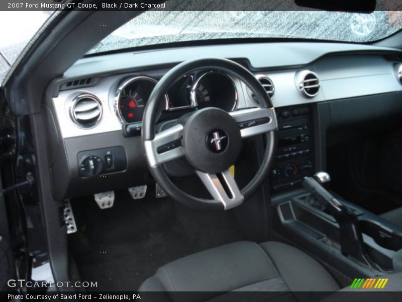 Black / Dark Charcoal 2007 Ford Mustang GT Coupe