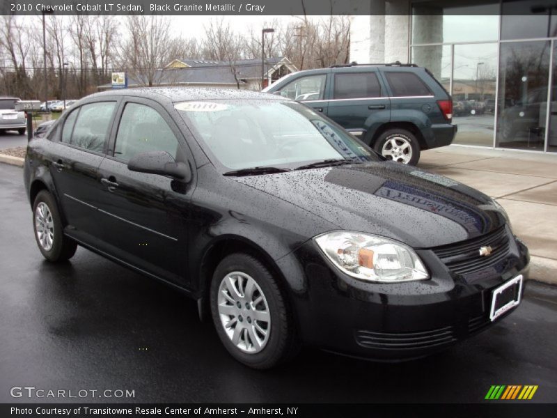 Black Granite Metallic / Gray 2010 Chevrolet Cobalt LT Sedan