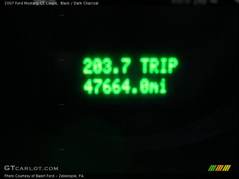 Black / Dark Charcoal 2007 Ford Mustang GT Coupe