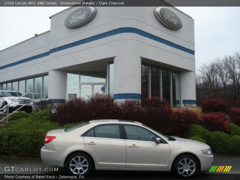 Smokestone Metallic / Dark Charcoal 2009 Lincoln MKZ AWD Sedan