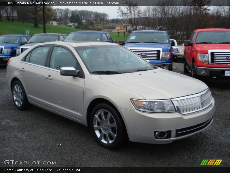 Smokestone Metallic / Dark Charcoal 2009 Lincoln MKZ AWD Sedan