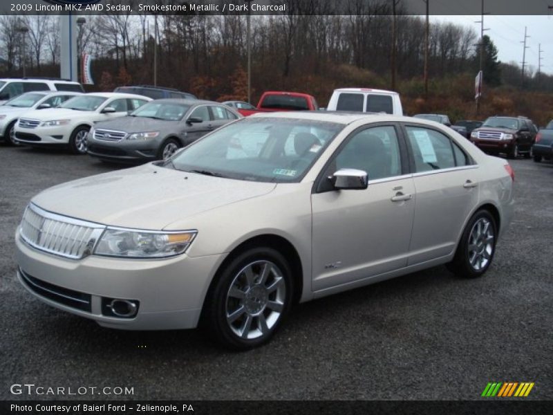 Smokestone Metallic / Dark Charcoal 2009 Lincoln MKZ AWD Sedan