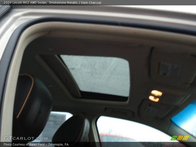 Smokestone Metallic / Dark Charcoal 2009 Lincoln MKZ AWD Sedan