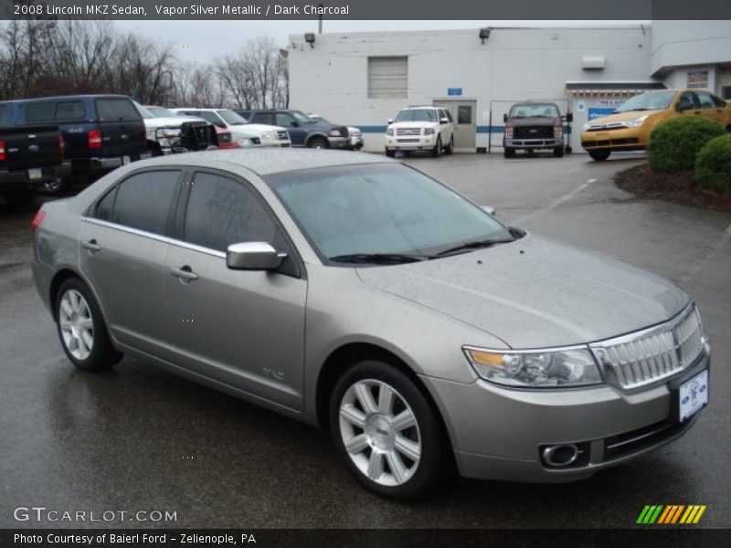Vapor Silver Metallic / Dark Charcoal 2008 Lincoln MKZ Sedan