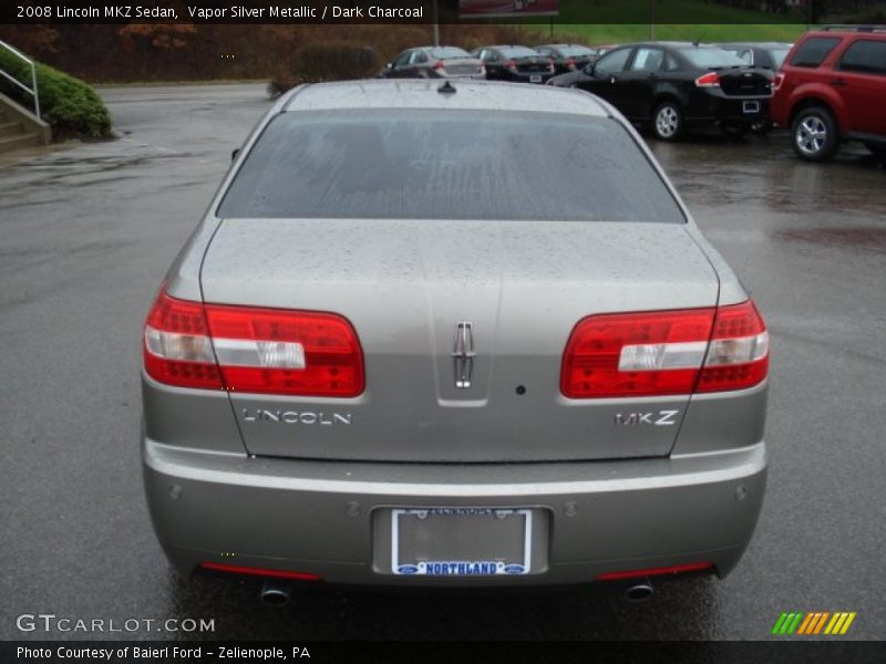 Vapor Silver Metallic / Dark Charcoal 2008 Lincoln MKZ Sedan