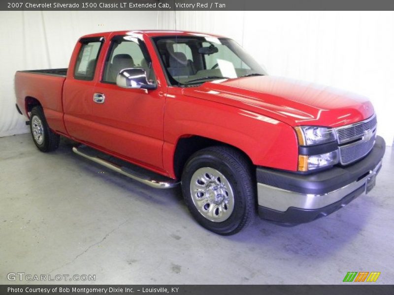 Victory Red / Tan 2007 Chevrolet Silverado 1500 Classic LT Extended Cab