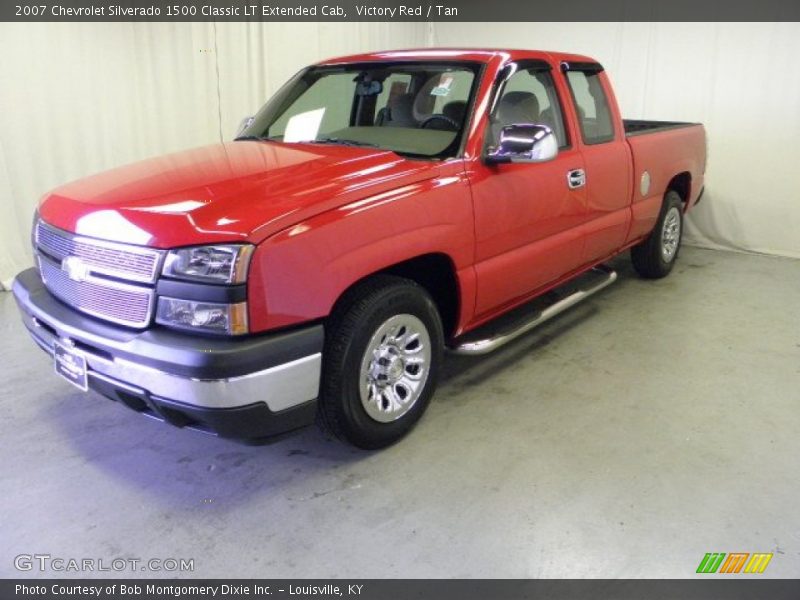 Victory Red / Tan 2007 Chevrolet Silverado 1500 Classic LT Extended Cab