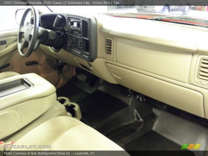Victory Red / Tan 2007 Chevrolet Silverado 1500 Classic LT Extended Cab