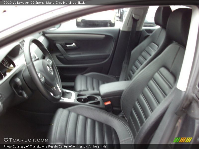 Island Grey Metallic / Black 2010 Volkswagen CC Sport