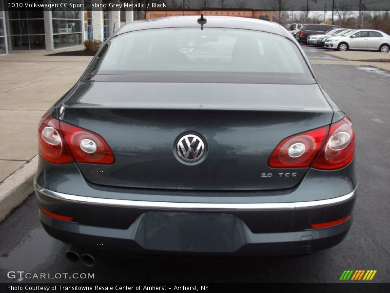 Island Grey Metallic / Black 2010 Volkswagen CC Sport