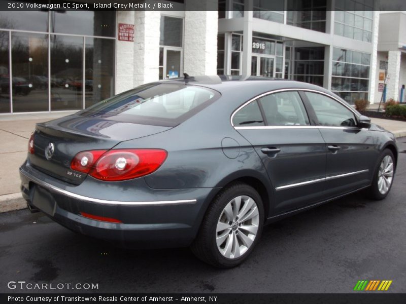 Island Grey Metallic / Black 2010 Volkswagen CC Sport