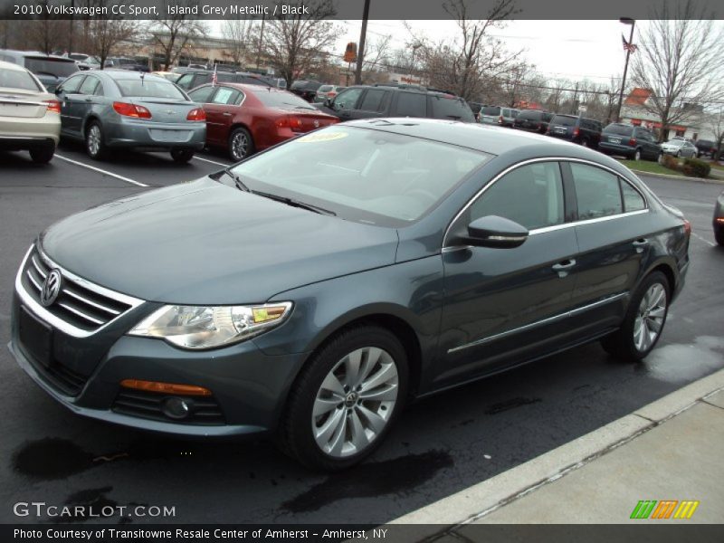 Island Grey Metallic / Black 2010 Volkswagen CC Sport
