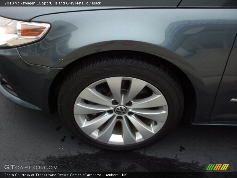 Island Grey Metallic / Black 2010 Volkswagen CC Sport
