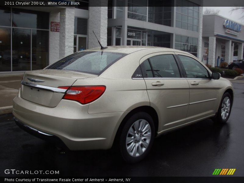 White Gold / Black 2011 Chrysler 200 LX