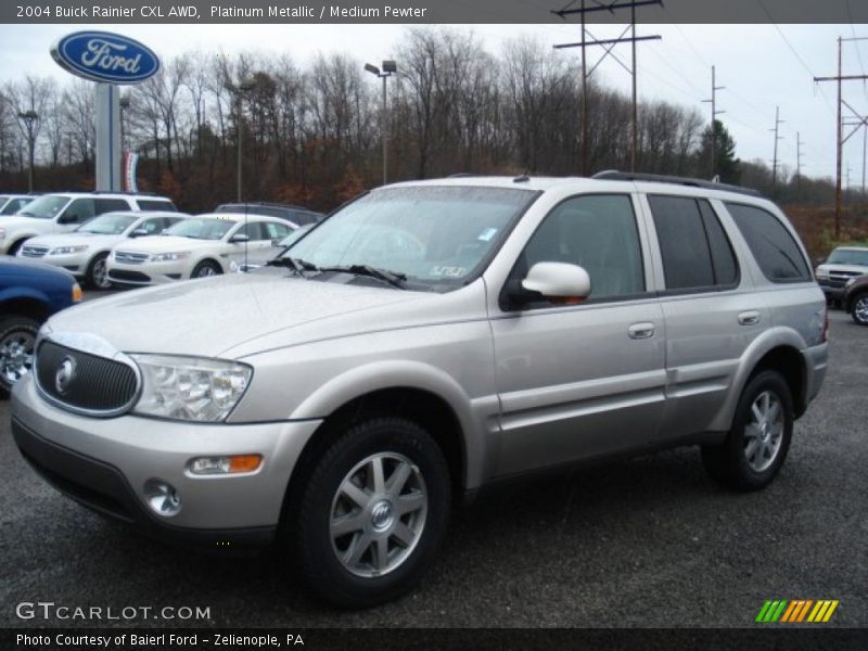 Platinum Metallic / Medium Pewter 2004 Buick Rainier CXL AWD