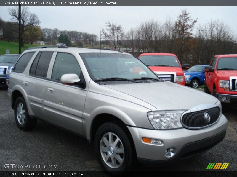 Platinum Metallic / Medium Pewter 2004 Buick Rainier CXL AWD