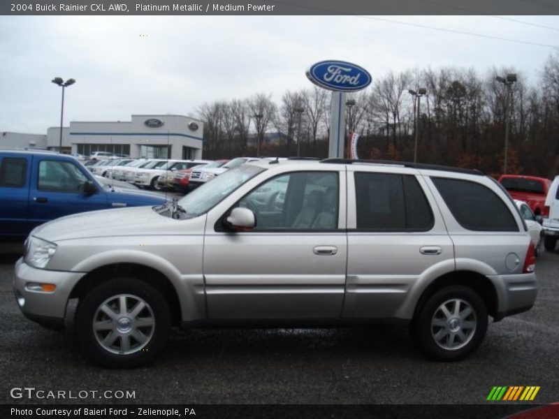 Platinum Metallic / Medium Pewter 2004 Buick Rainier CXL AWD