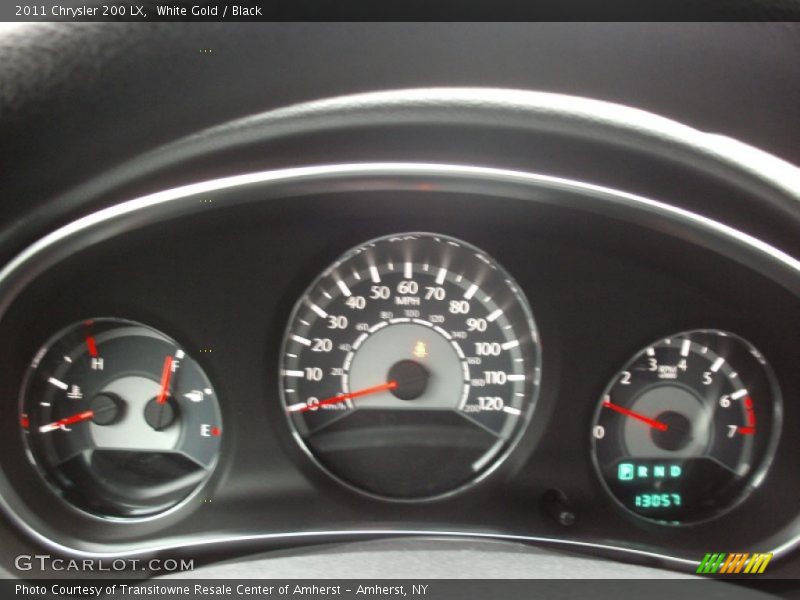 White Gold / Black 2011 Chrysler 200 LX