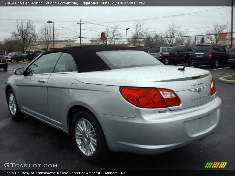 Bright Silver Metallic / Dark Slate Gray 2009 Chrysler Sebring Touring Convertible