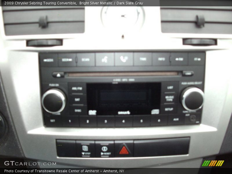 Bright Silver Metallic / Dark Slate Gray 2009 Chrysler Sebring Touring Convertible