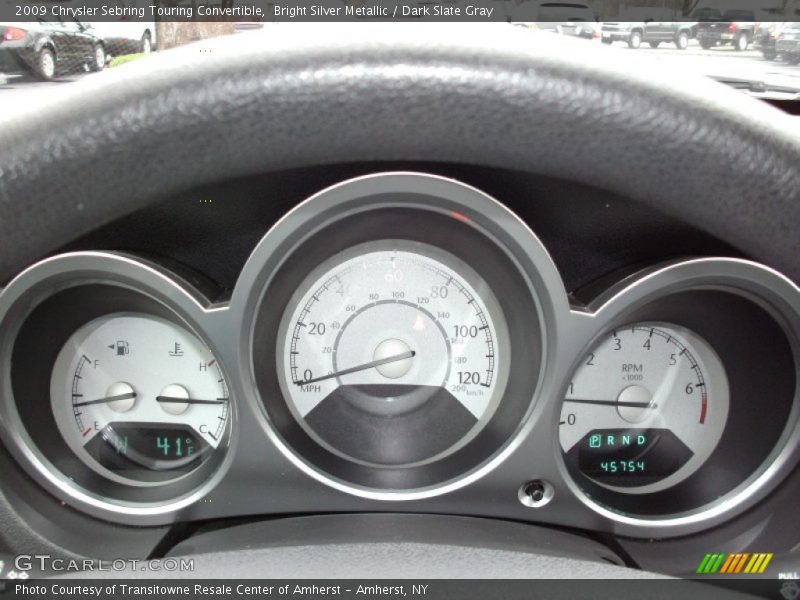 Bright Silver Metallic / Dark Slate Gray 2009 Chrysler Sebring Touring Convertible