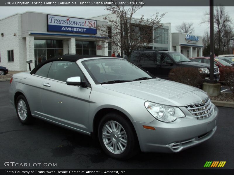 Bright Silver Metallic / Dark Slate Gray 2009 Chrysler Sebring Touring Convertible