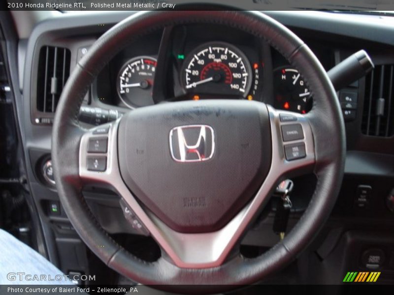 Polished Metal Metallic / Gray 2010 Honda Ridgeline RTL