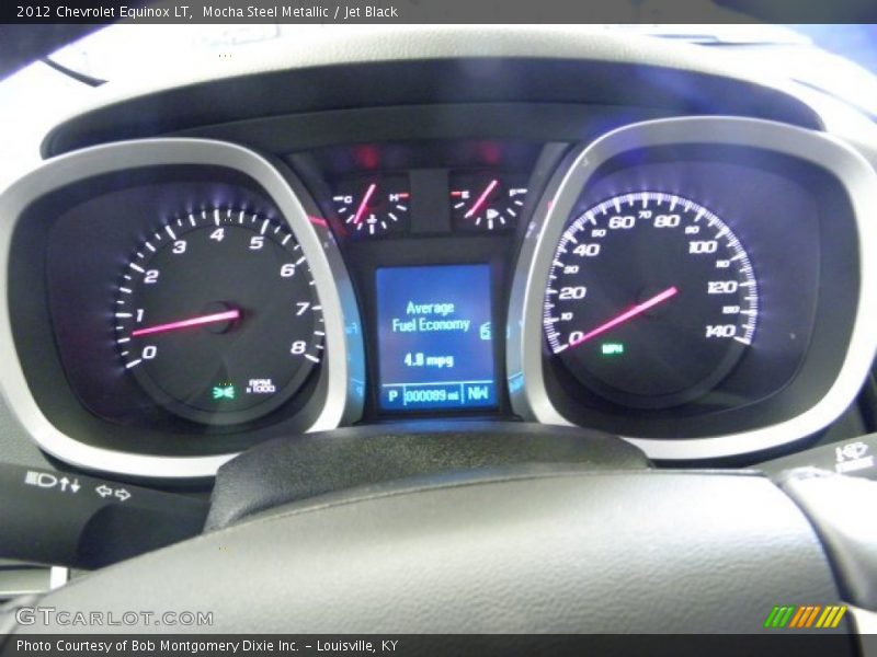 Mocha Steel Metallic / Jet Black 2012 Chevrolet Equinox LT