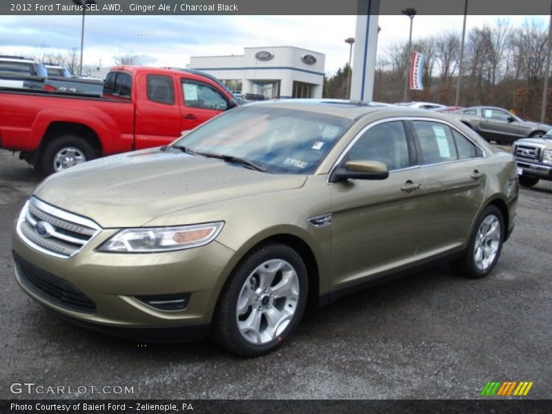 Ginger Ale / Charcoal Black 2012 Ford Taurus SEL AWD