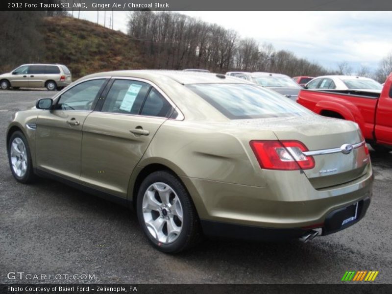 Ginger Ale / Charcoal Black 2012 Ford Taurus SEL AWD