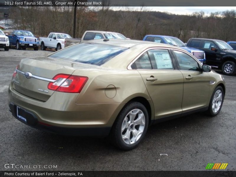 Ginger Ale / Charcoal Black 2012 Ford Taurus SEL AWD