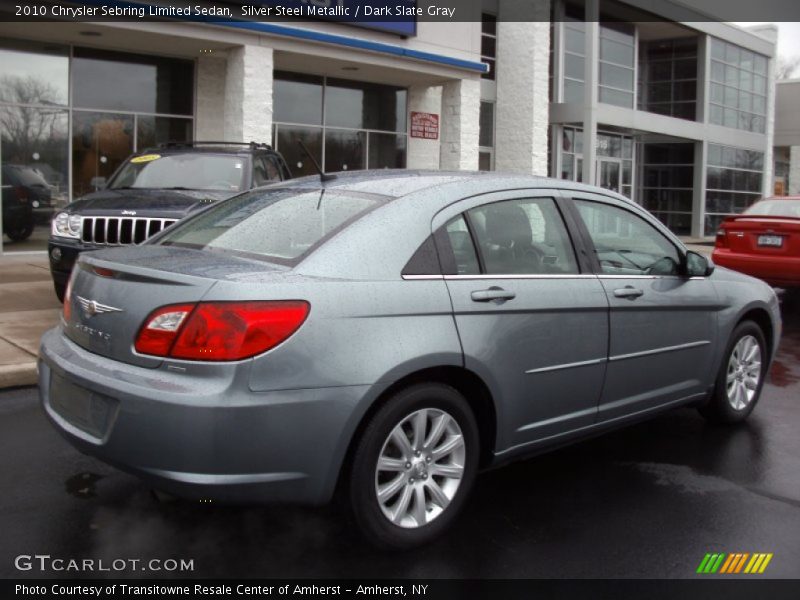 Silver Steel Metallic / Dark Slate Gray 2010 Chrysler Sebring Limited Sedan