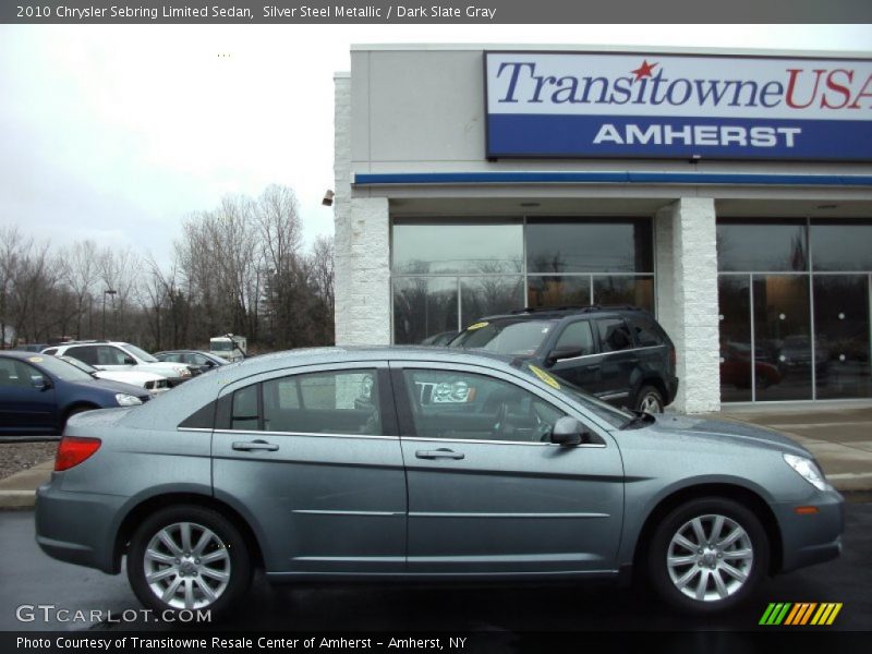 Silver Steel Metallic / Dark Slate Gray 2010 Chrysler Sebring Limited Sedan