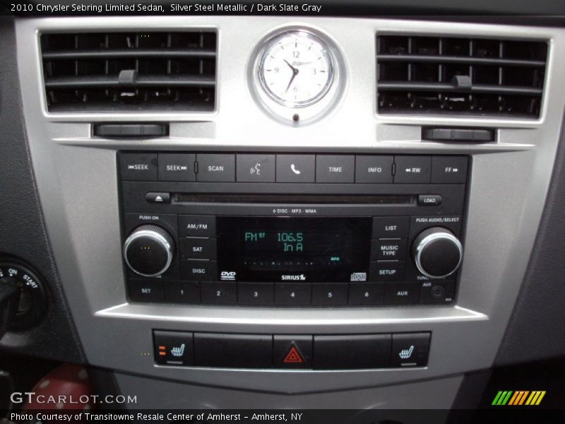 Silver Steel Metallic / Dark Slate Gray 2010 Chrysler Sebring Limited Sedan