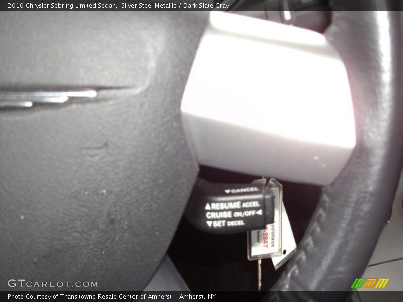 Silver Steel Metallic / Dark Slate Gray 2010 Chrysler Sebring Limited Sedan