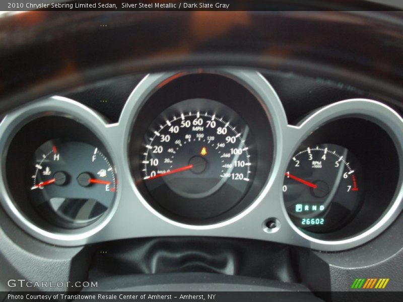Silver Steel Metallic / Dark Slate Gray 2010 Chrysler Sebring Limited Sedan