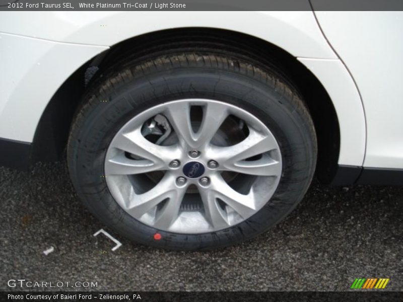 White Platinum Tri-Coat / Light Stone 2012 Ford Taurus SEL