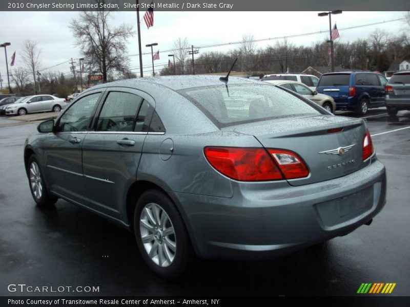 Silver Steel Metallic / Dark Slate Gray 2010 Chrysler Sebring Limited Sedan