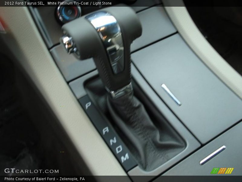 White Platinum Tri-Coat / Light Stone 2012 Ford Taurus SEL