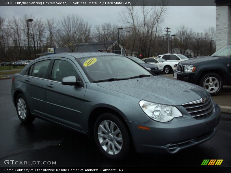 Silver Steel Metallic / Dark Slate Gray 2010 Chrysler Sebring Limited Sedan