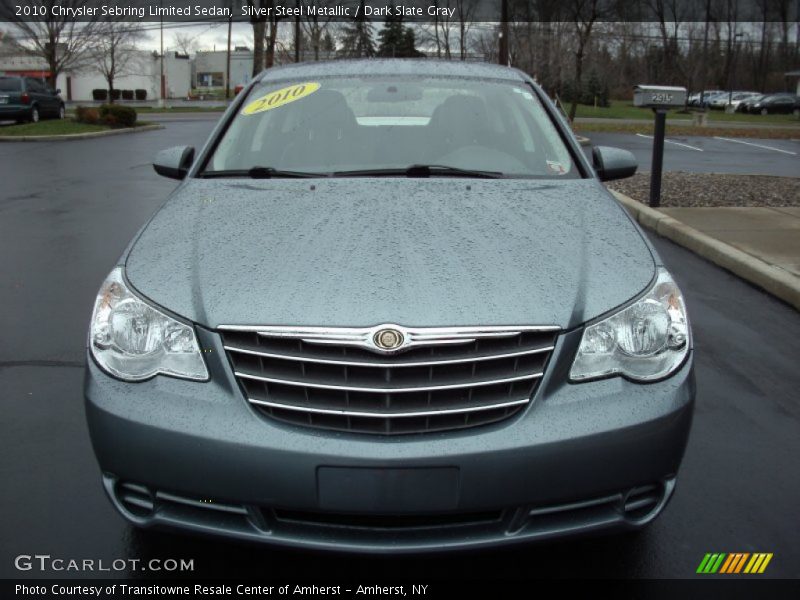 Silver Steel Metallic / Dark Slate Gray 2010 Chrysler Sebring Limited Sedan