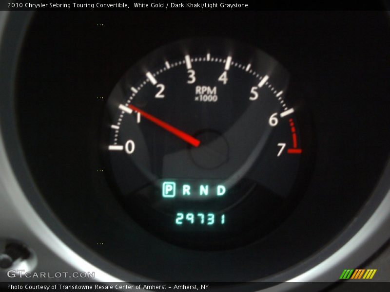White Gold / Dark Khaki/Light Graystone 2010 Chrysler Sebring Touring Convertible