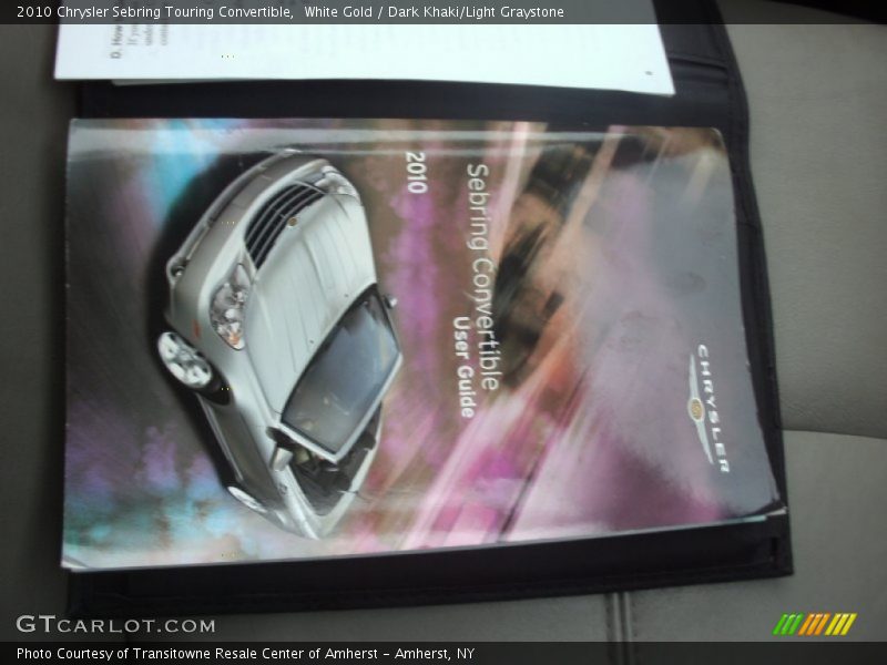 White Gold / Dark Khaki/Light Graystone 2010 Chrysler Sebring Touring Convertible