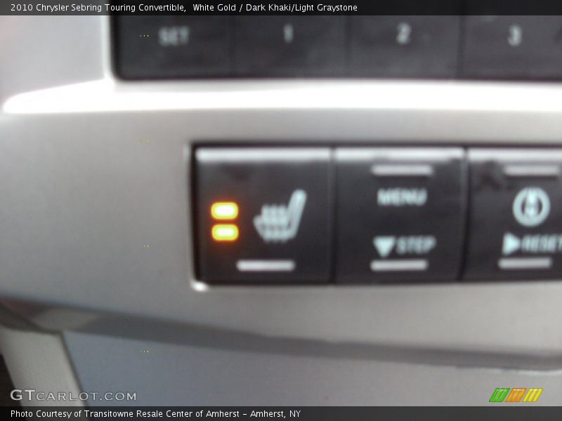 White Gold / Dark Khaki/Light Graystone 2010 Chrysler Sebring Touring Convertible